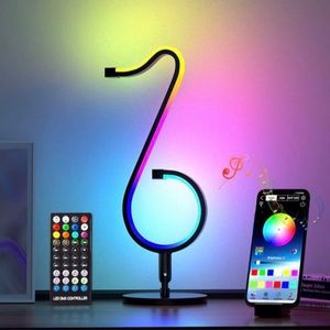 Smart Table Lamp, JVMU RGB Night Light 1000+ Color Changing Modes